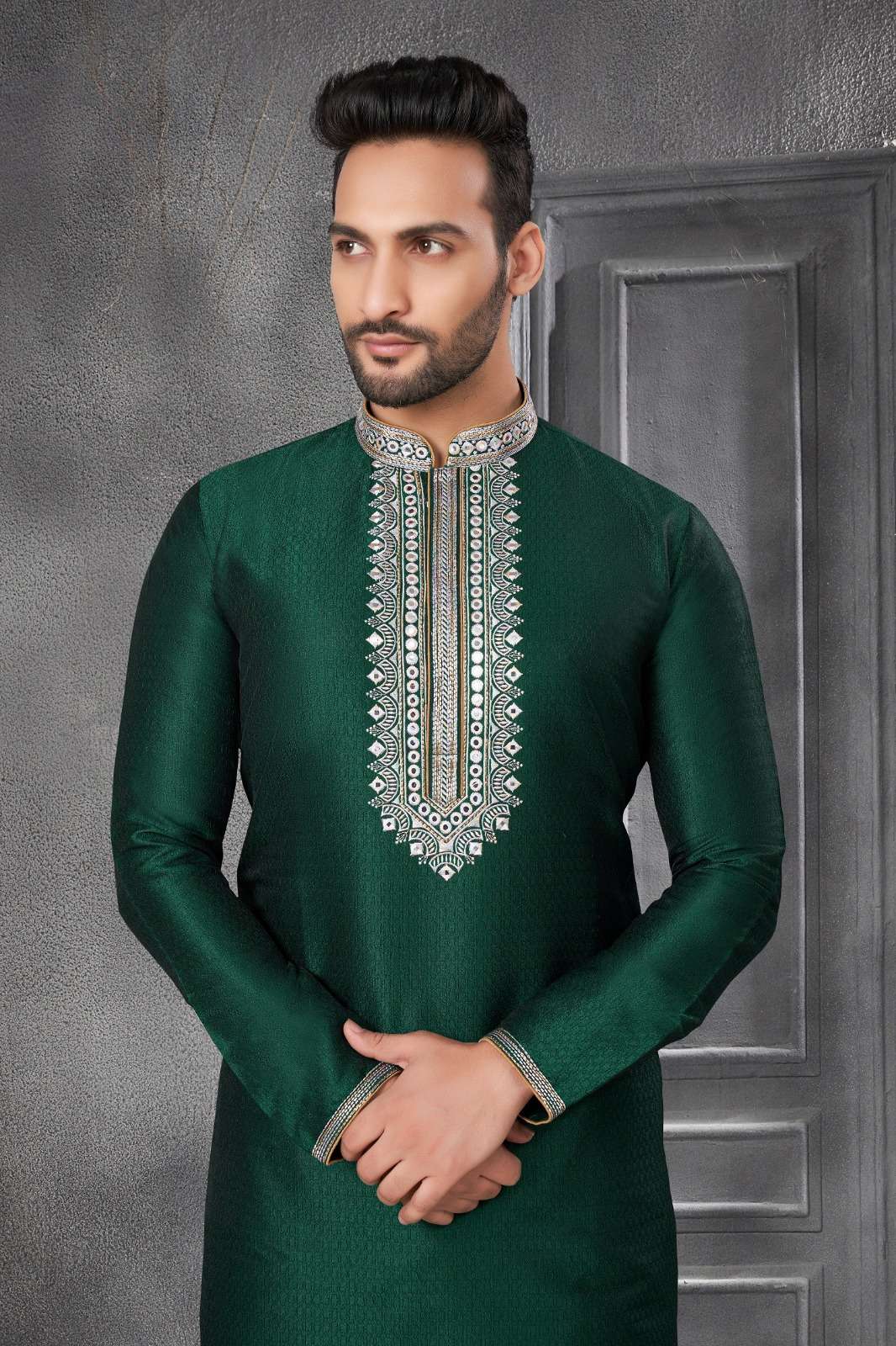 Outluk Vol 129 Silk Party Wear Mens Kurta With Pajama Collection