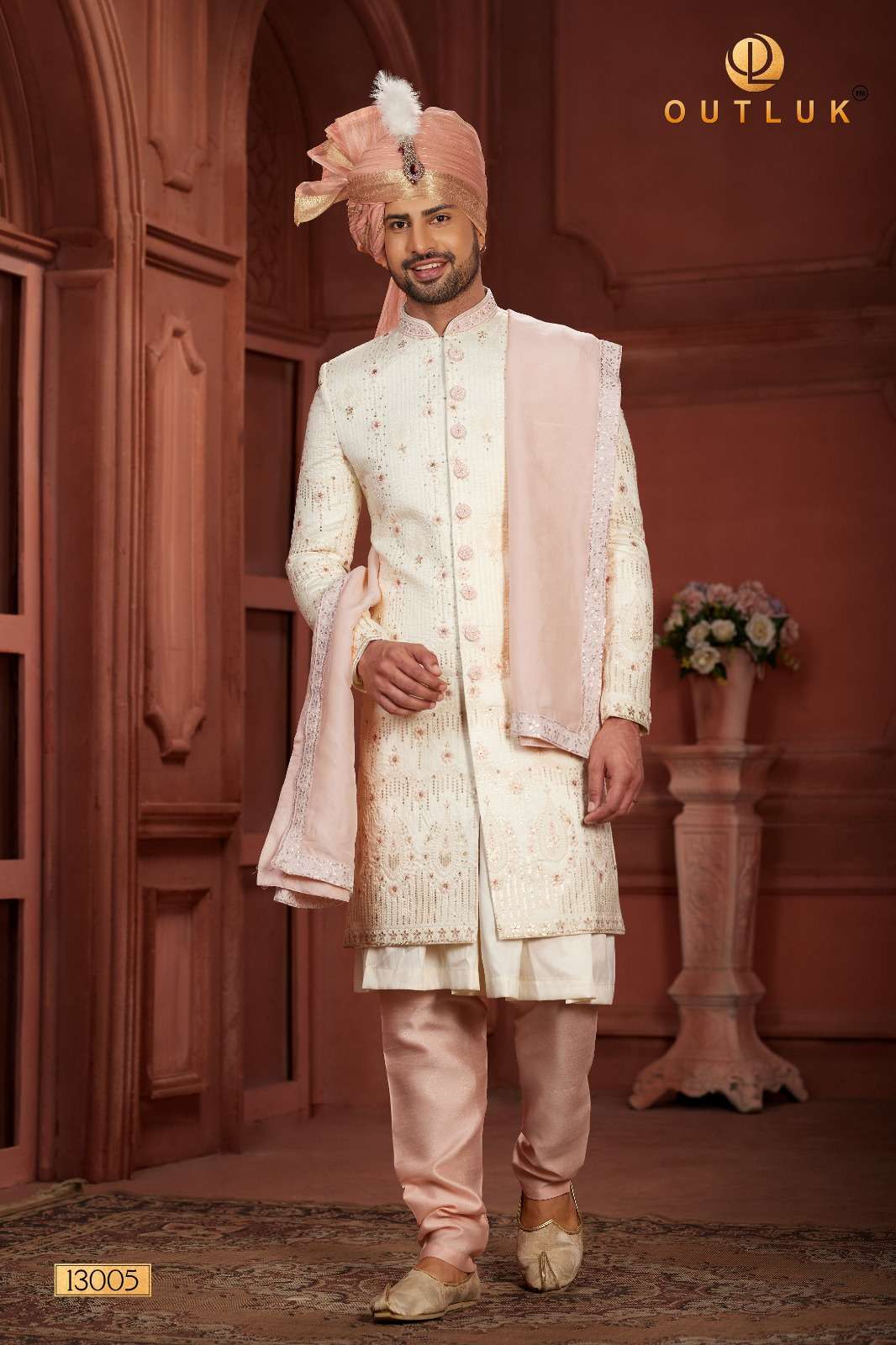 Outluk Wedding Collection Vol 13 Silk Mens Wear Sherwani Collection