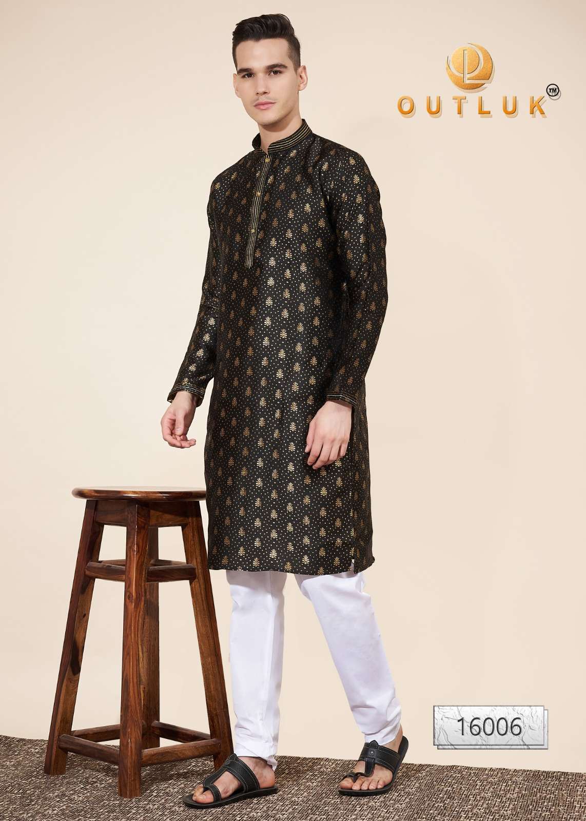 Outluk Wedding Collection Vol 16 Jacquard  Mens Wear Kurta With Pajama