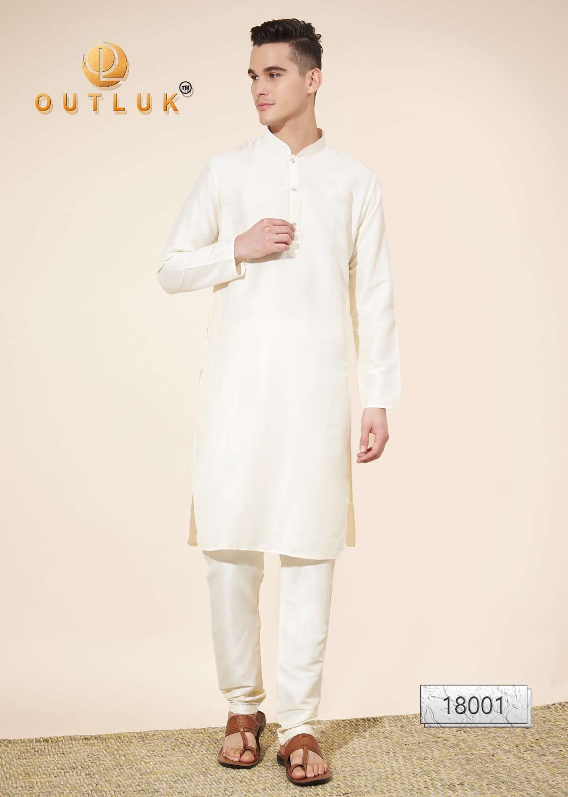 OUTLUK WEDDING COLLECTION VOL-18 series 18001 TO 18009 MENS KURTAS WITH PAJAMA