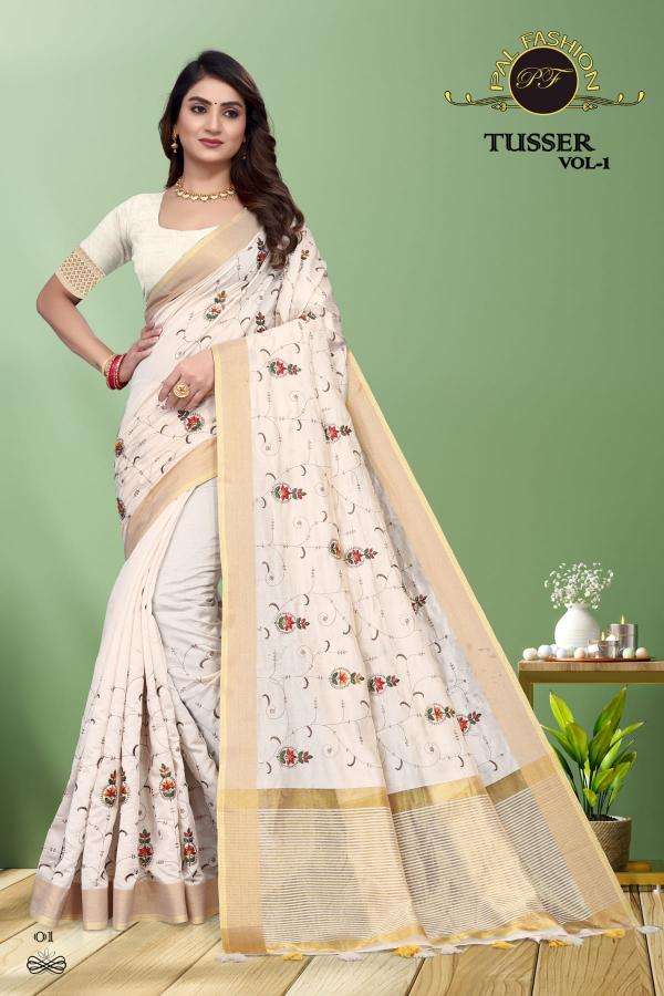 pal fashion tusser vol 1 series 01-09 TUSSER SILK wholesale saree in surat 