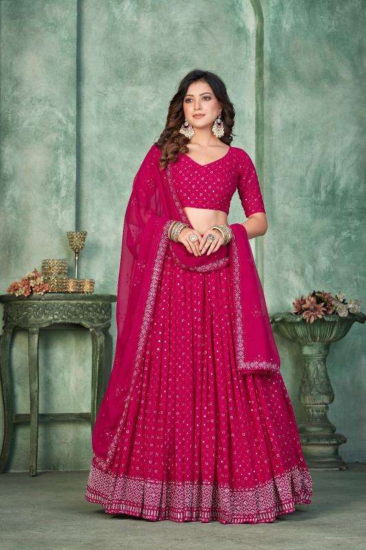 PR 9STAR SENHORA GEORGETTE wholesale lehenga in surat 