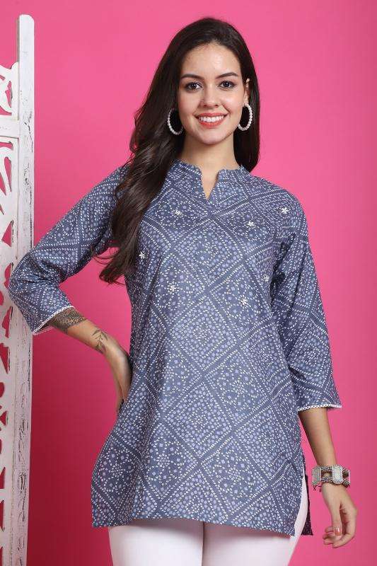 pr pure cotton jaipur print classic look fully stitch combo set western tops for girls