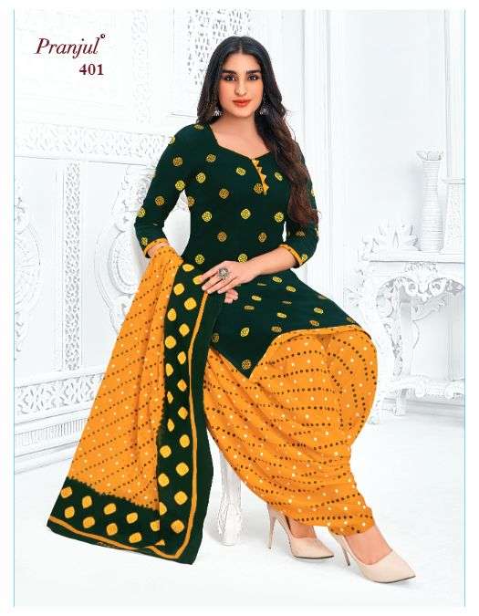 Pranjul Piya Vol-4 series 401-427 Cotton wholesale salwar kameez in surat 