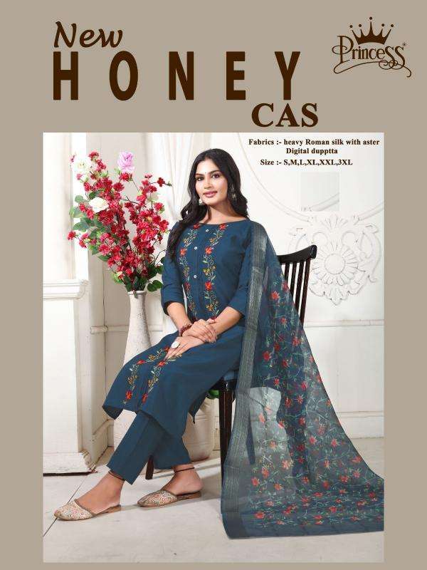 princess new honey series 1001-1006 Heavy Roman silk wholesale salwar kameez in surat