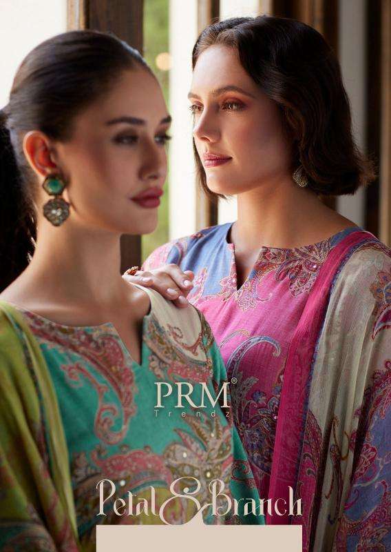 prm trendz petal branch series 12001-12008 jam cotton wholesale salwar kameez in surat