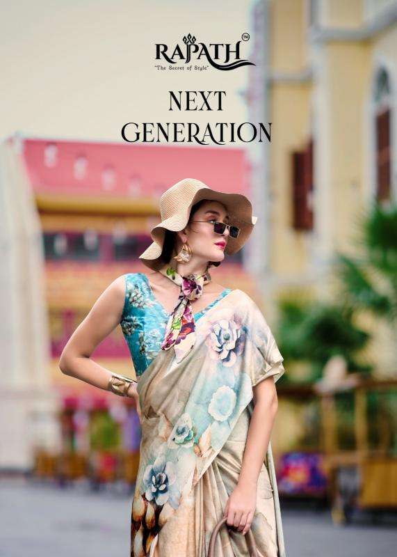 Rajpath Next Generation Pure Satin Silk Designer Digital Print Wholesale Sarees in Surat