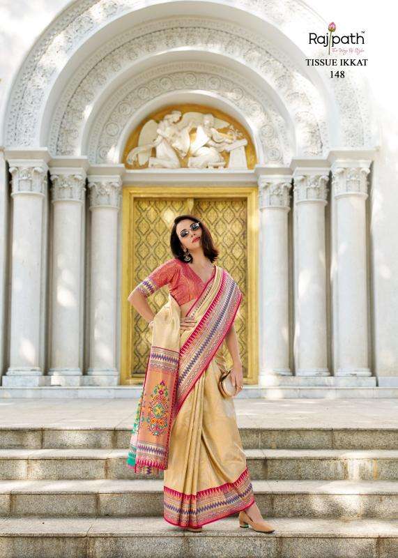 rajpath rajmata series 143-148  Pure Tissue Silk wholesale saree in surat 