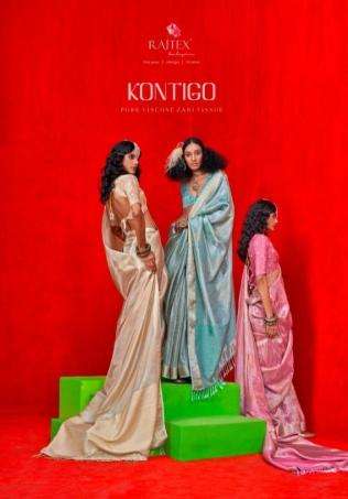 rajtex kontigo series 404001-404006 Pure Viscose wholesale saree in surat 