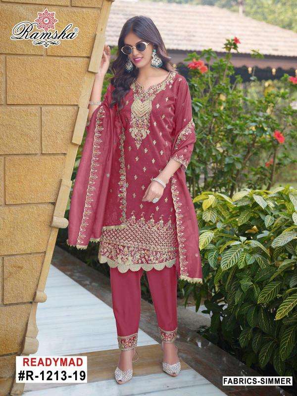 ramsha 1213 nx series 17-20 SIMMER EMBROIDERY Wholesale Salwar Kameez in Surat