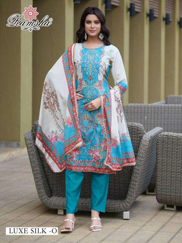 ramsha luxe silk H-P LUXURY SILK wholesale salwar kameez in surat 