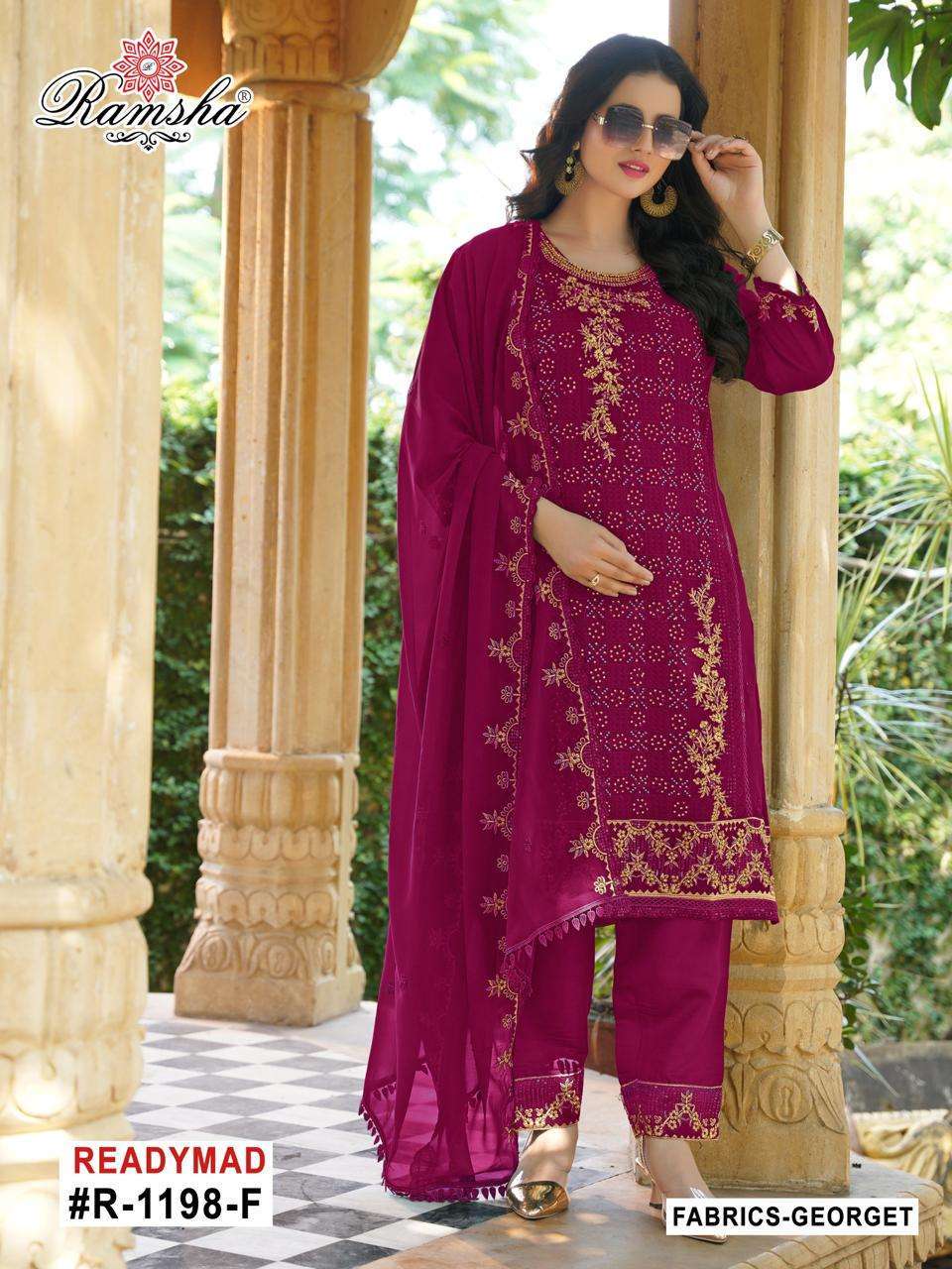 ramsha r 1198 nx GEORGETte wholesale salwar kameez in surat 