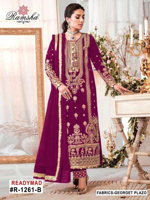 ramsha r 1261 nx georgette wholesale salwar kameez in surat 