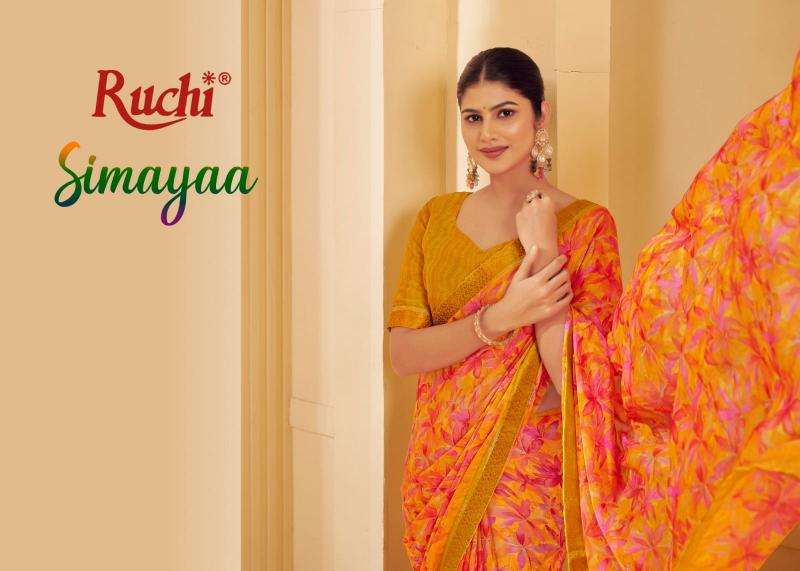 ruchi simayaa vol 27 series 39401-39403 chiffon wholesale saree in surat 