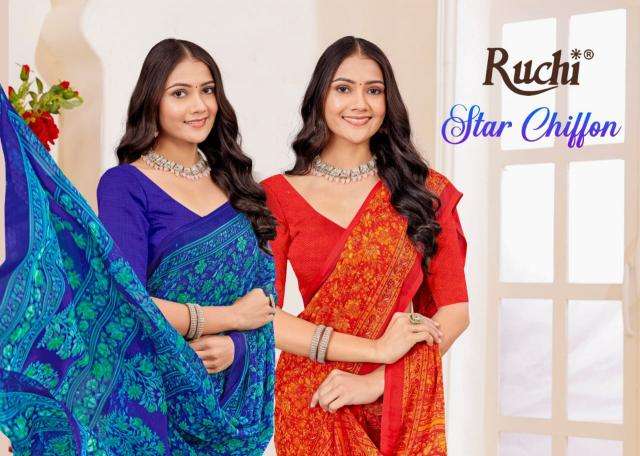 ruchi star chiffon vol 183 series 39201-39203 chiffon wholesale saree in surat 