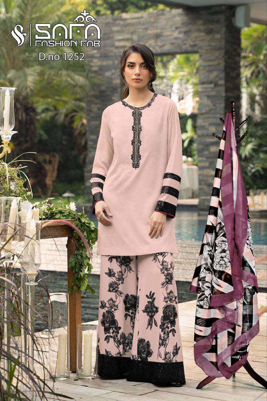 SAFA FASHION FAB 1252 Heavy Soft  Fabric wholesale salwar kameez in surat 