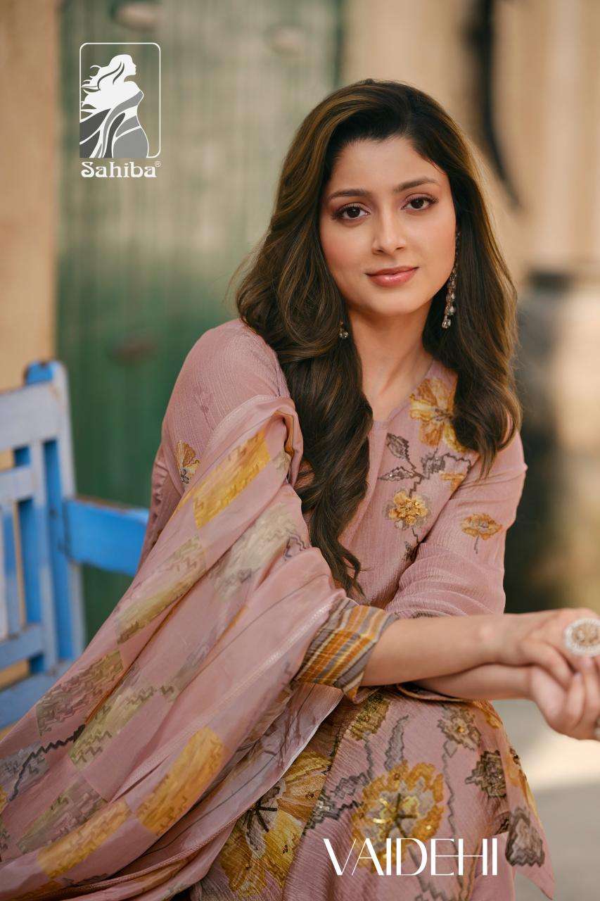 sahiba vaidehi simmer tissue wholesale salwar kameez in surat 