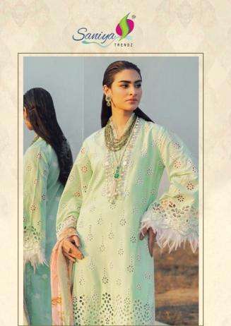 saniya trendz adan libas chikankari vol 30 series 30001-30003 cotton wholesale salwar kameez in surat 