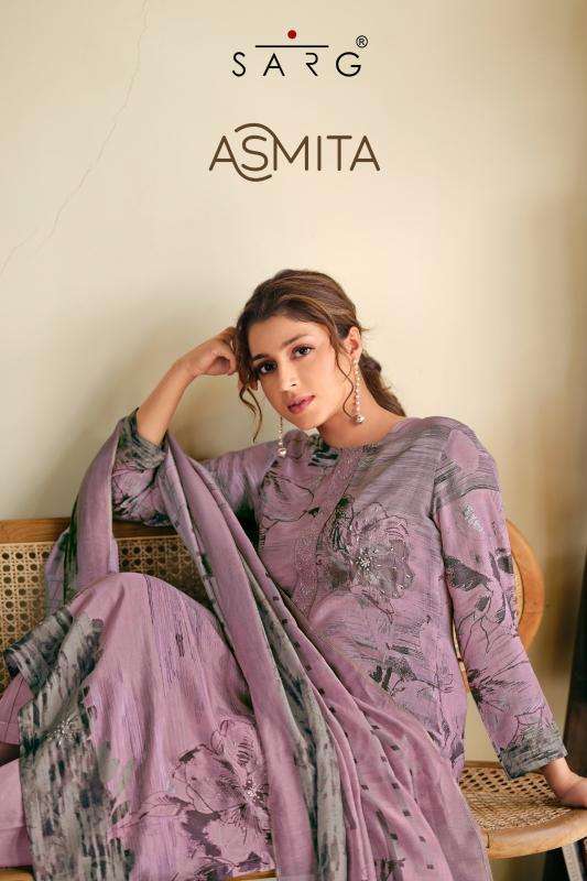 sarg asmita PURE MUSLIN SILK DIGITAL PRINT wholesale salwar kameez in surat