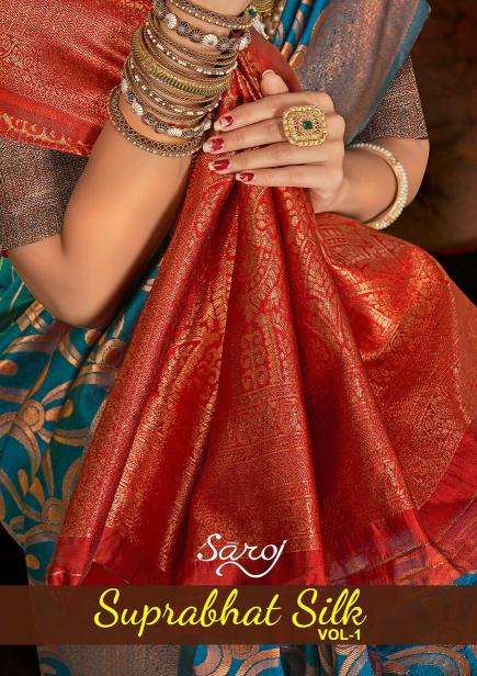 Saroj Suprabhat silk vol-1 series 1001-1006 soft silk saree