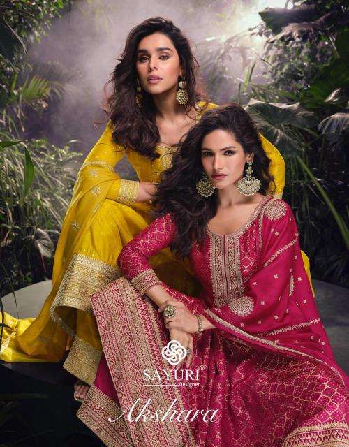 sayuri akshara series 5717-5719 PURE VISCOSE wholesale salwar kameez in surat