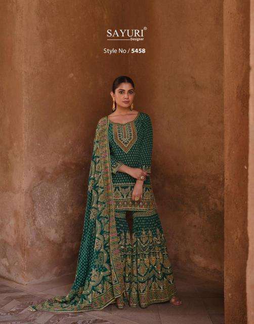 sayuri noorani series 5454-5456 PREMIUM REAL CREP SILK wholesale salwar kameez in surat 