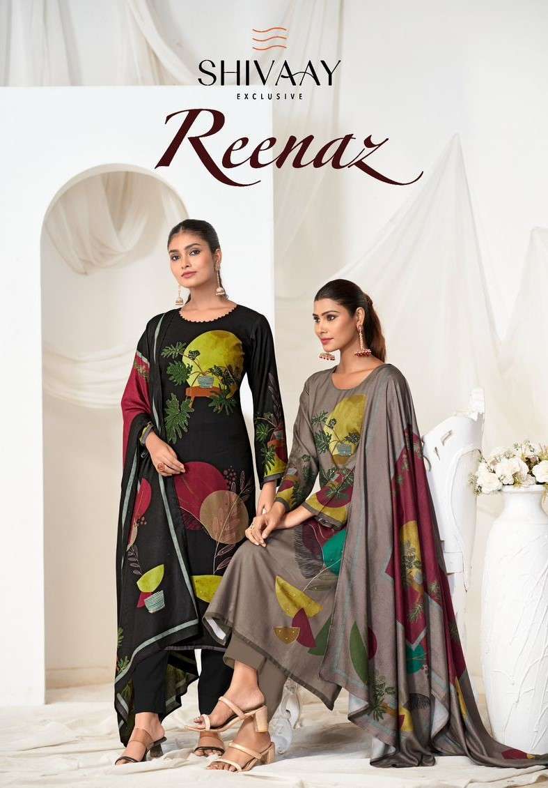  shivaay reenaz series 1001-1004 Pure Viscose Pashmina wholesale salwar kameez in surat