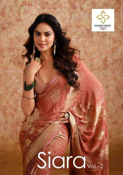 shubh shree creation siara vol 2 series 2001-2006 moss brasso saree