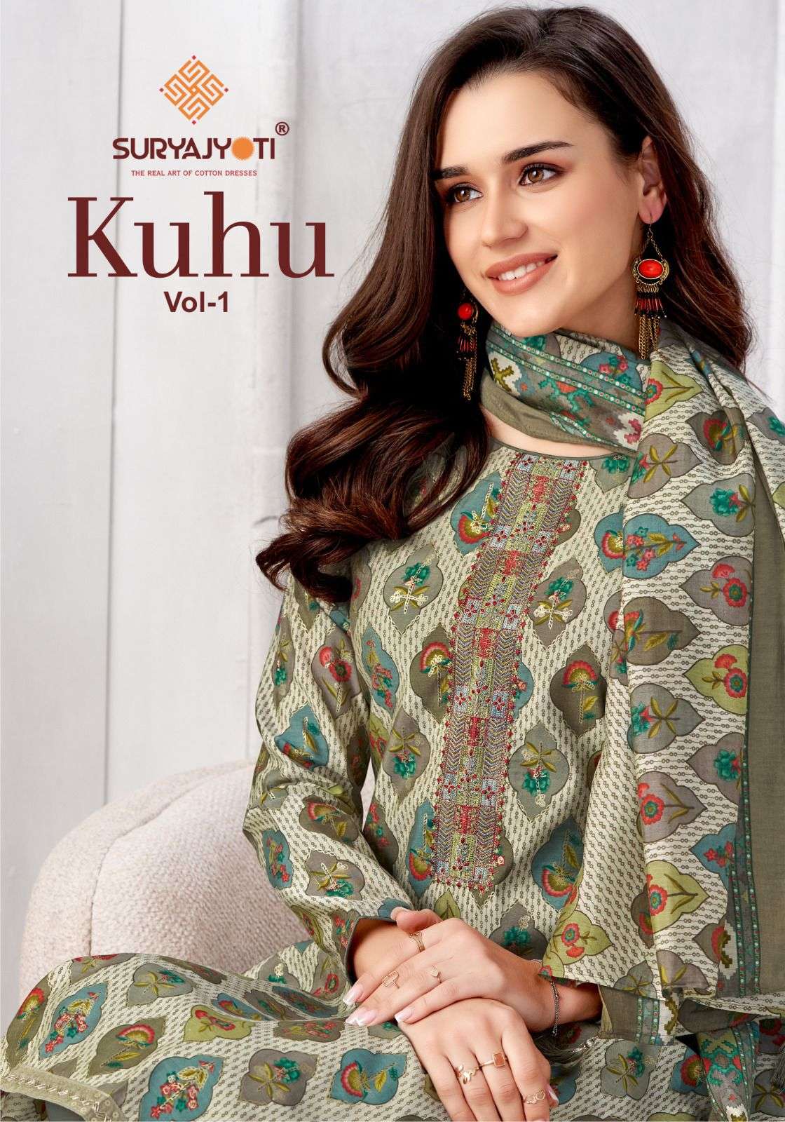 SuryaJyoti Kuhu Vol-01 series 1001-1008 Pure Modal wholesale salwar kameez in surat