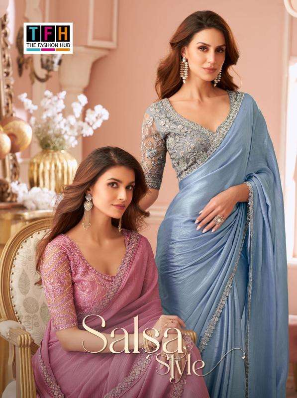 tfh salsa style vol 4 series 8001-8016 FANCY wholesale saree in surat 