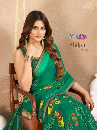 vipul fashion shilpa vol 2 series 84807-84814 Georgette wholesale saree in surat 