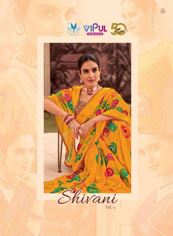 vipul shivani vol 1 series 84906-84917 Georgette wholesale saree in surat 