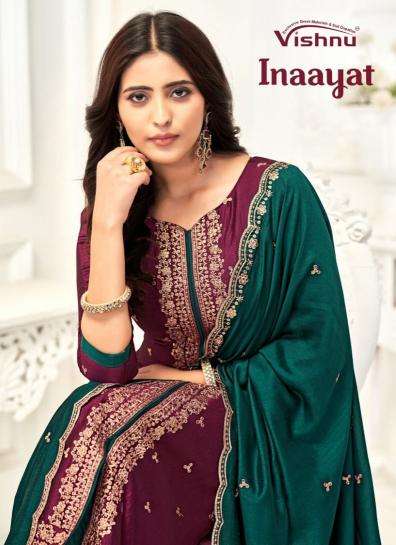 vishnu inaayat vol 1 series 88001-88012 vichitra silk wholesale salwar kameez in surat