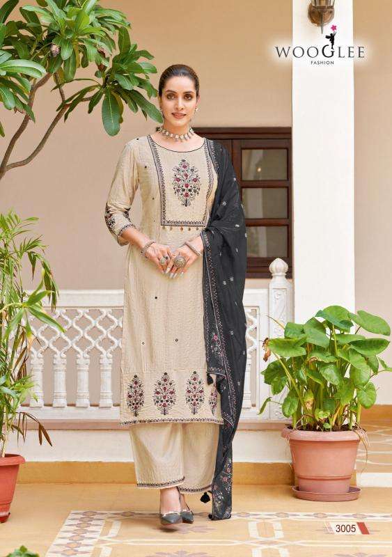 wooglee swaraj series 3001-3006 VISCOSE WEAVING wholesale salwar kameez in surat 