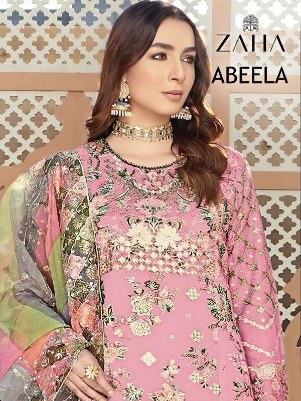 zaha abeela 10326 organza wholesale salwar kameez in surat