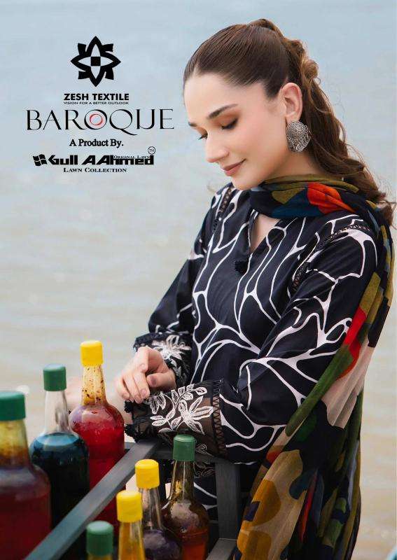 zesh gul ahmed baroque vol 1 series 1001-1006 Cotton wholesale salwar kameez in surat 