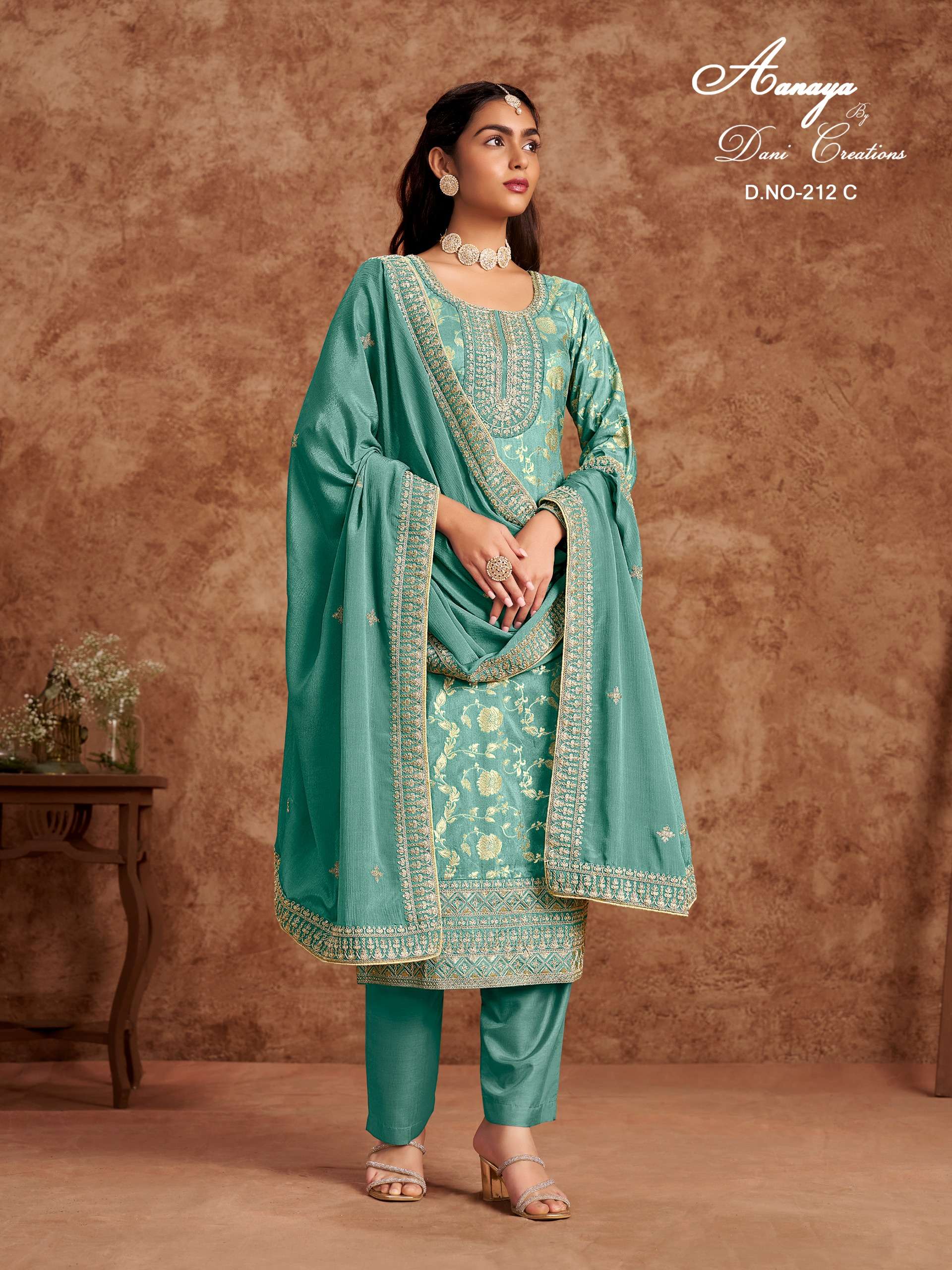 AANAYA VOL - 212 DOLLA JACQUARD wholesale salwar kameez in surat 