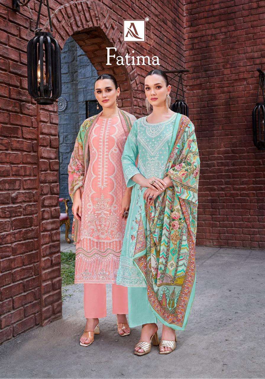 alok fatima series 1769001-1769006 cambric lawn wholesale salwar kameez in surat