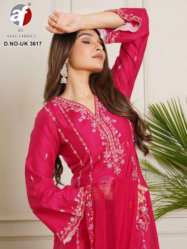 anju fab uk 3617 viscose silk wholesale salwar kameez in surat 