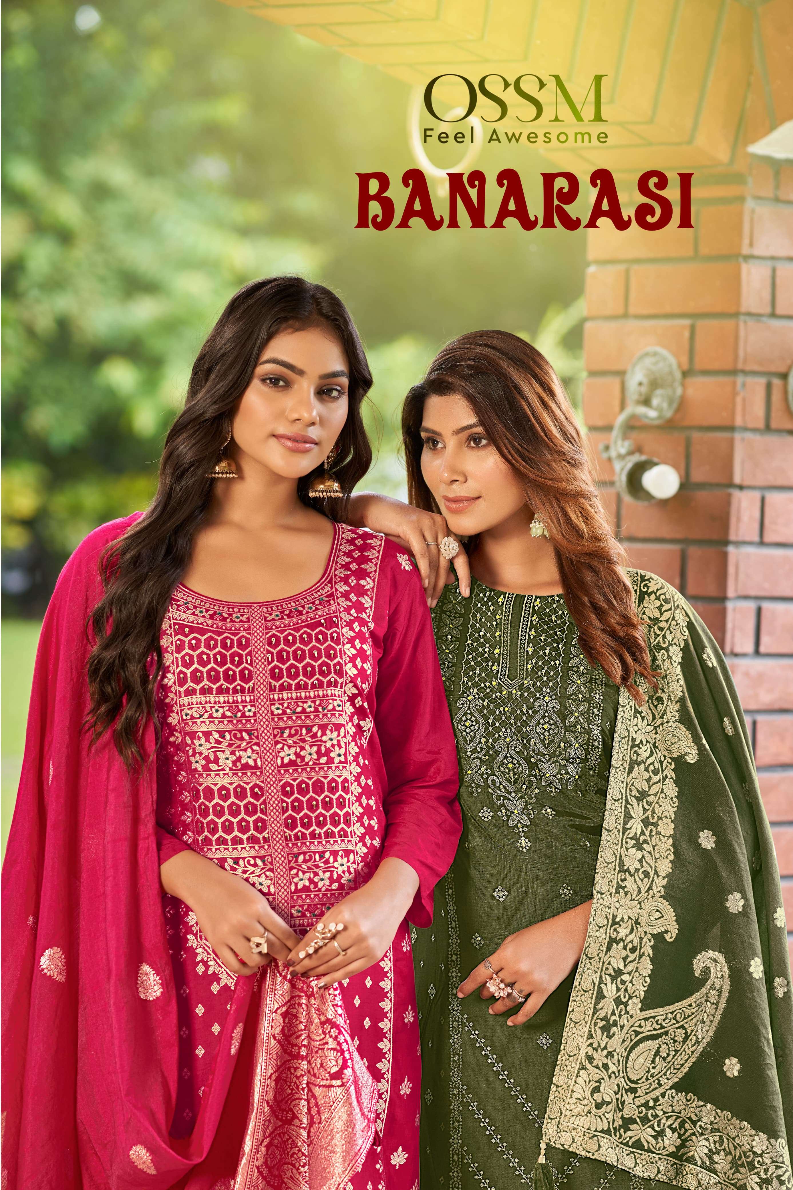 BANARASI -2 Viscos Dola silk Jacquard with astar wholesale salwar kameez in surat