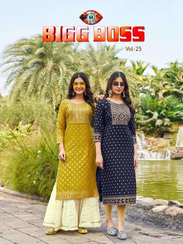 blue hills bigg boss vol 25 series 25001-25008 rayon wholesale salwar kameez in surat 