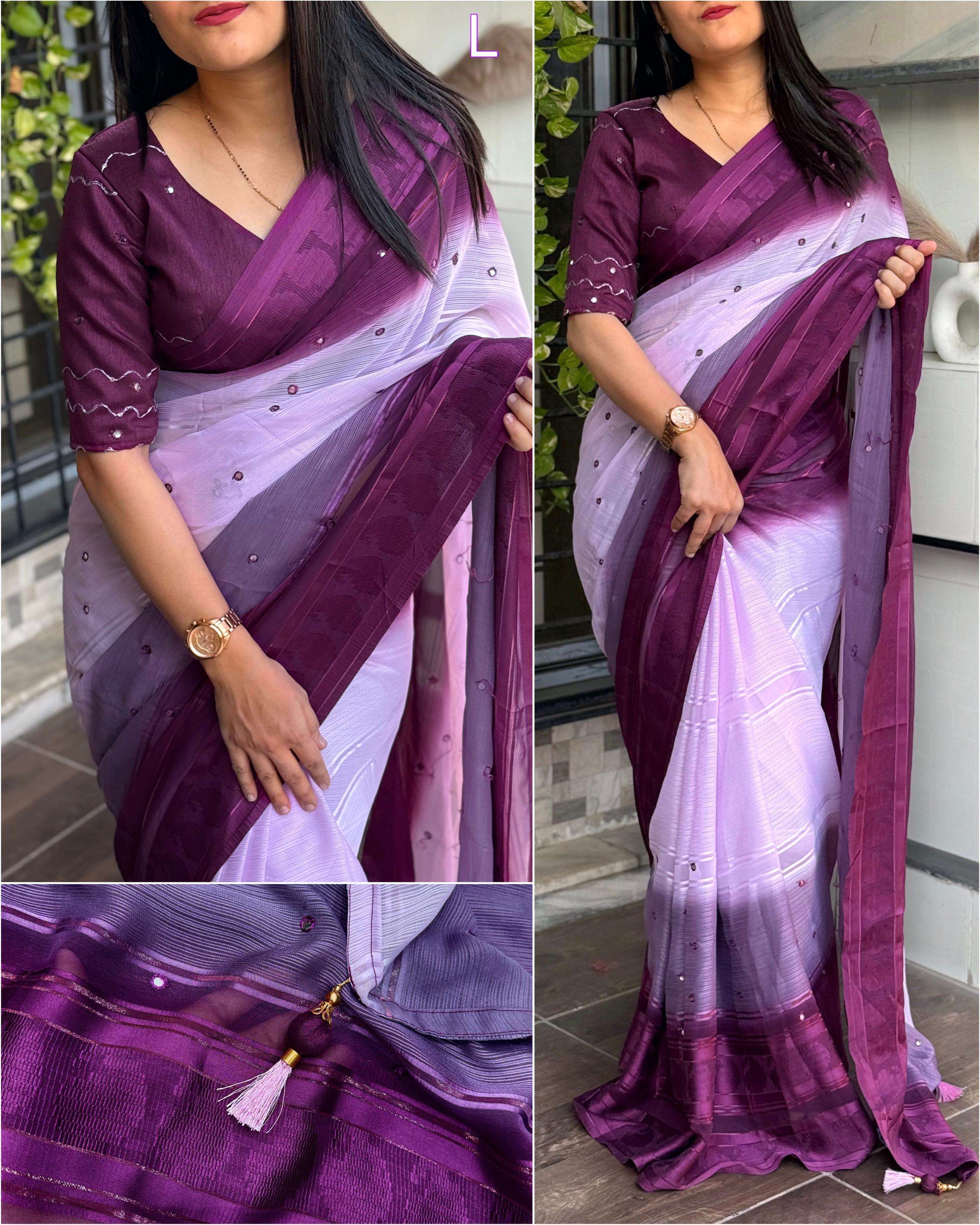 BT-56 Georgette a perfect causal wear saree