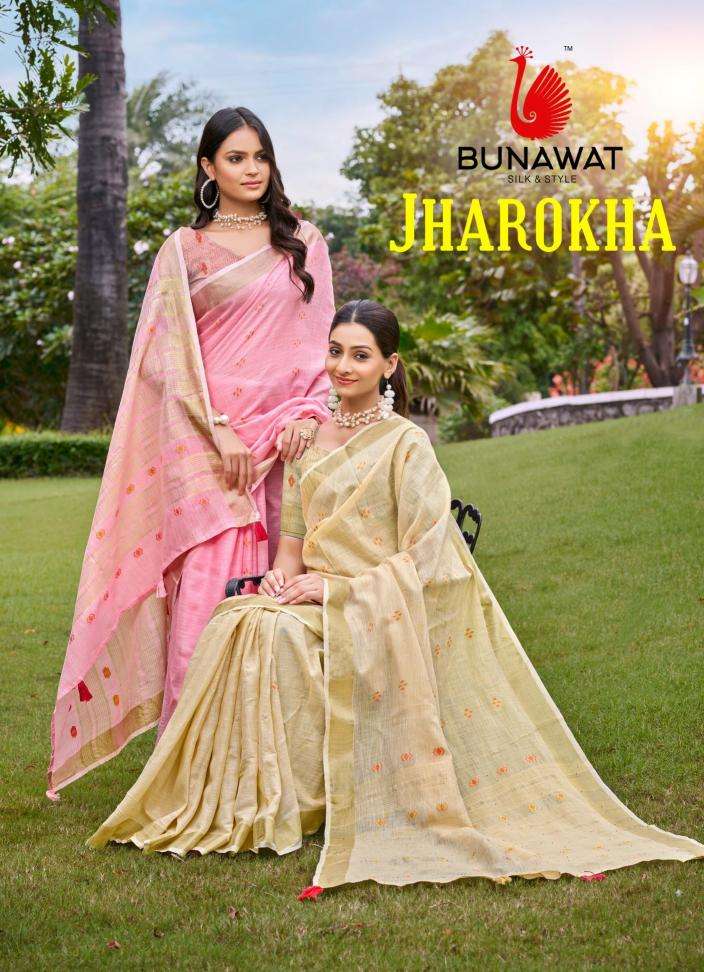 Bunawat Jharokha series 1001-1006 Cotton wholesale saree in surat 