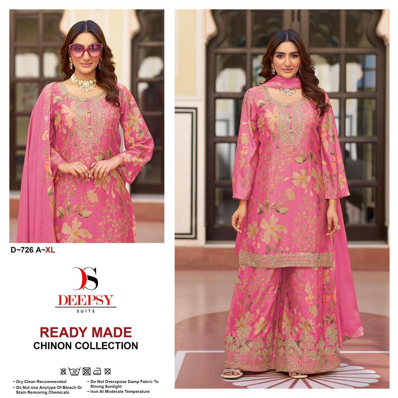 deepsy suits 726 abcd chinon wholesale salwar kameez in surat 