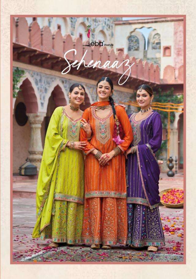 eba sahenaaz series 1793-1796 hevey Chinon wholesale salwar kameez in surat 