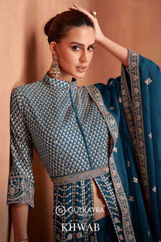 gulkayra khwab series 7530 Real Georgette wholesale salwar kameez in surat 