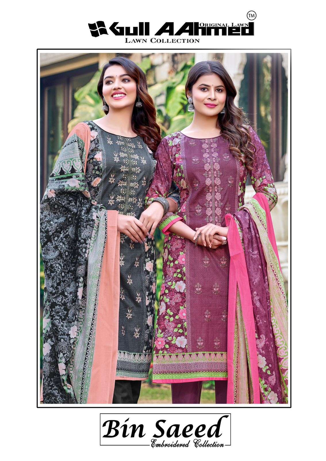 Gull Aahmed Bin Saeed Vol-06 series 6001-6006 Heavy Lawn Cotton wholesale salwar kameez in surat 