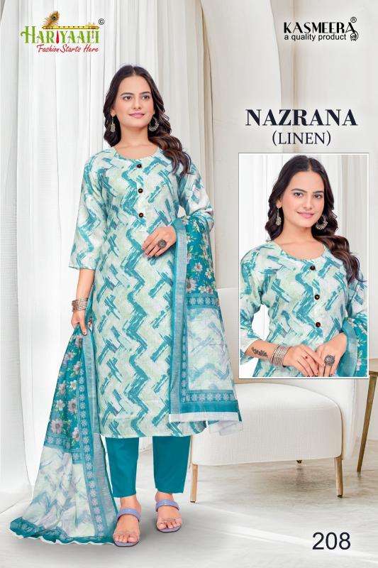 hariyaali nazrana vol 2 series 207-215 LINEN wholesale salwar kameez in surat 