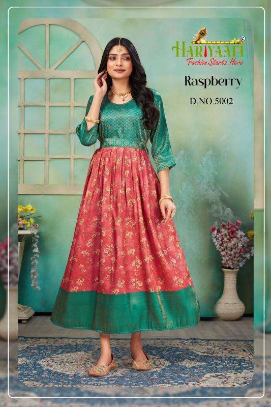 hariyaali raspberry series 5001-5022 SOFTY SILK wholesale kurti in surat 