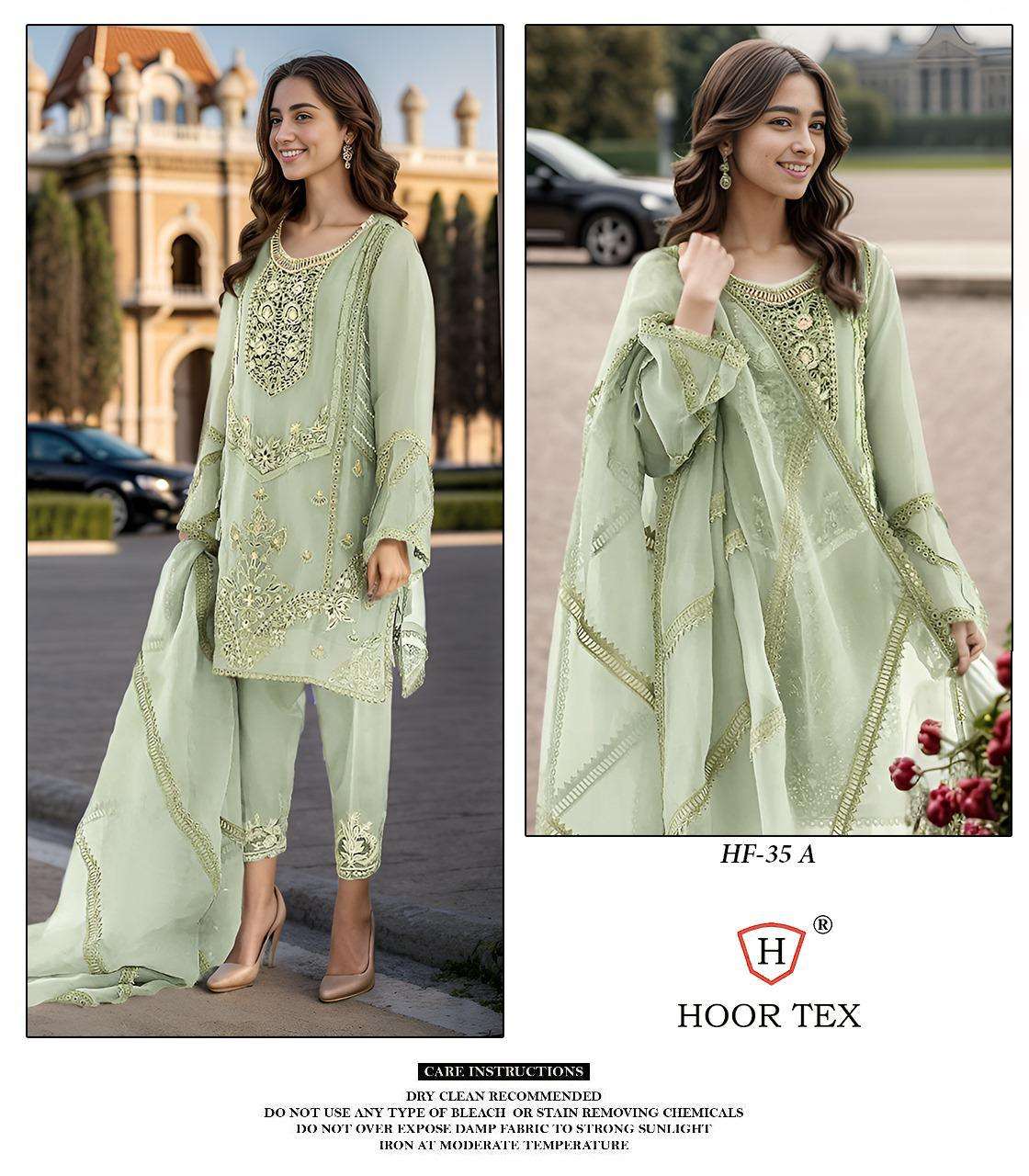 Hoor Tex HF-35 Heavy Organza wholesale salwar kameez in surat 